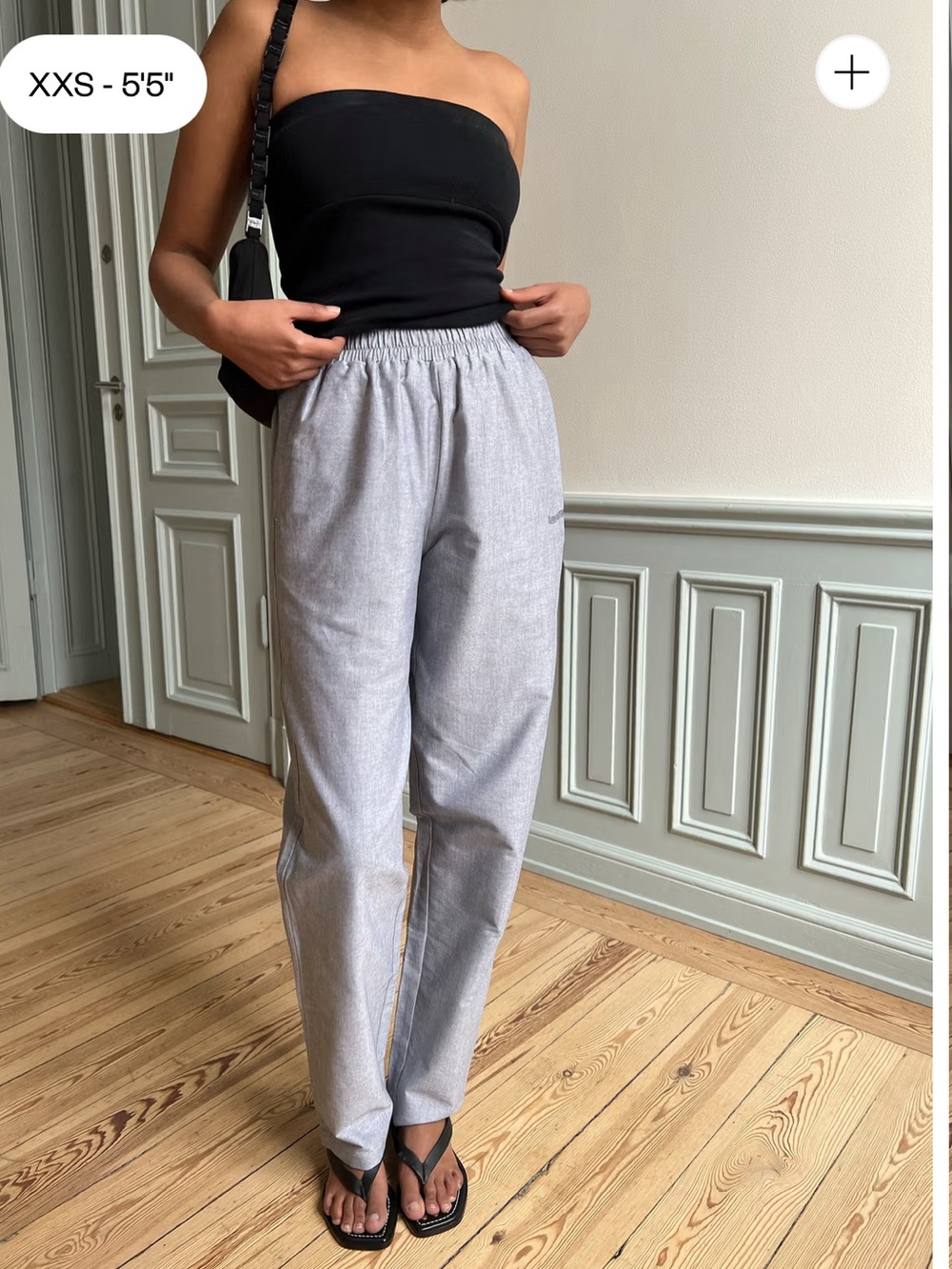 DJERF AVENUE Breezy Pants Grey Size Small Reg Length BRAND NEW